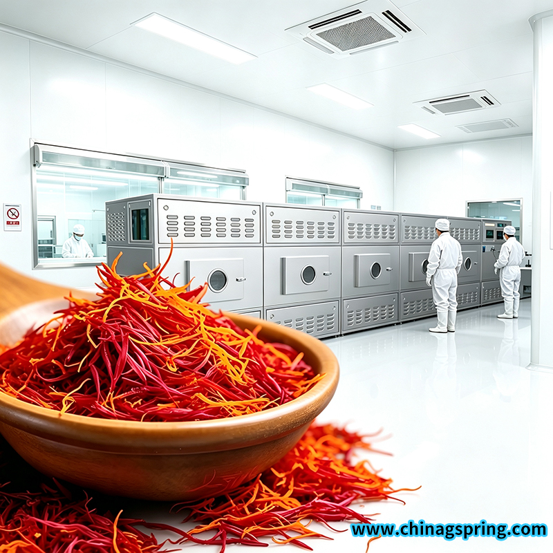 Микроволновая установка для сушки сельскохозяйственной продукции: оборудование для удаления влаги из шафрана и его стерилизации